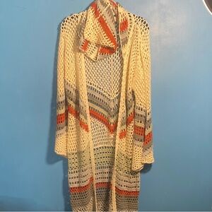 Three Bird Nest Boho Knit Full length Cardi Sold Out Pattern 🎯Golden Hour